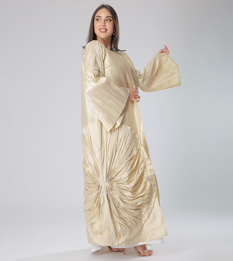 Long Sleeves V-Neck Abaya