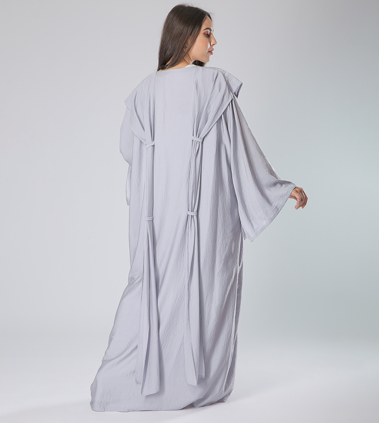Moistreet  Abayas - Grey Abayas