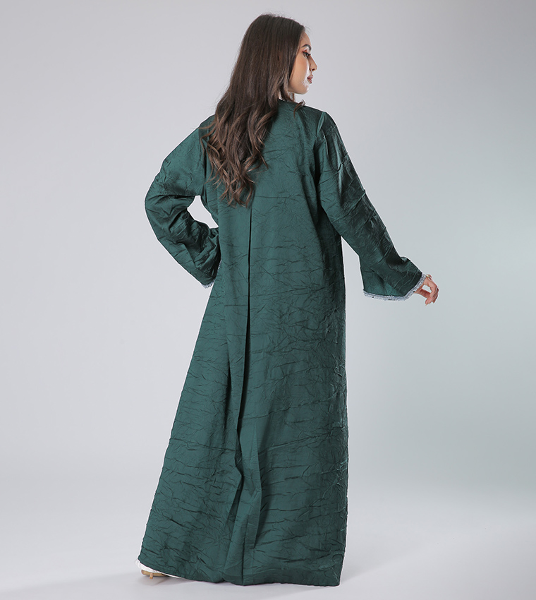 Moistreet  Abayas - Green Abayas