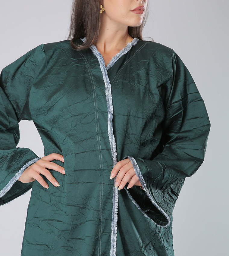 Moistreet  Abayas - Green Abayas