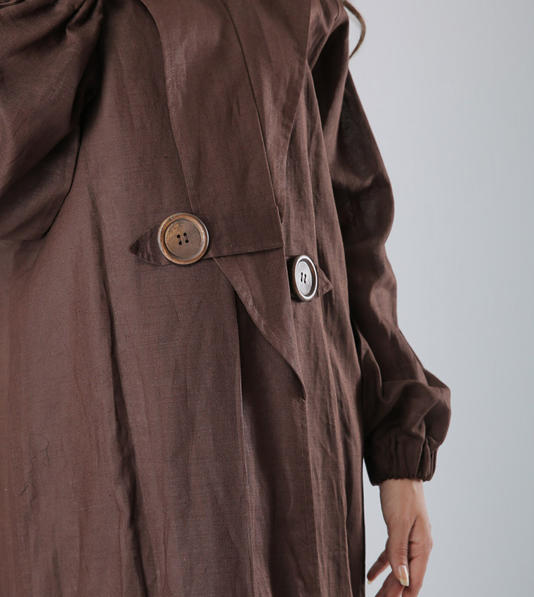 Moistreet  Abayas - Brown Abayas
