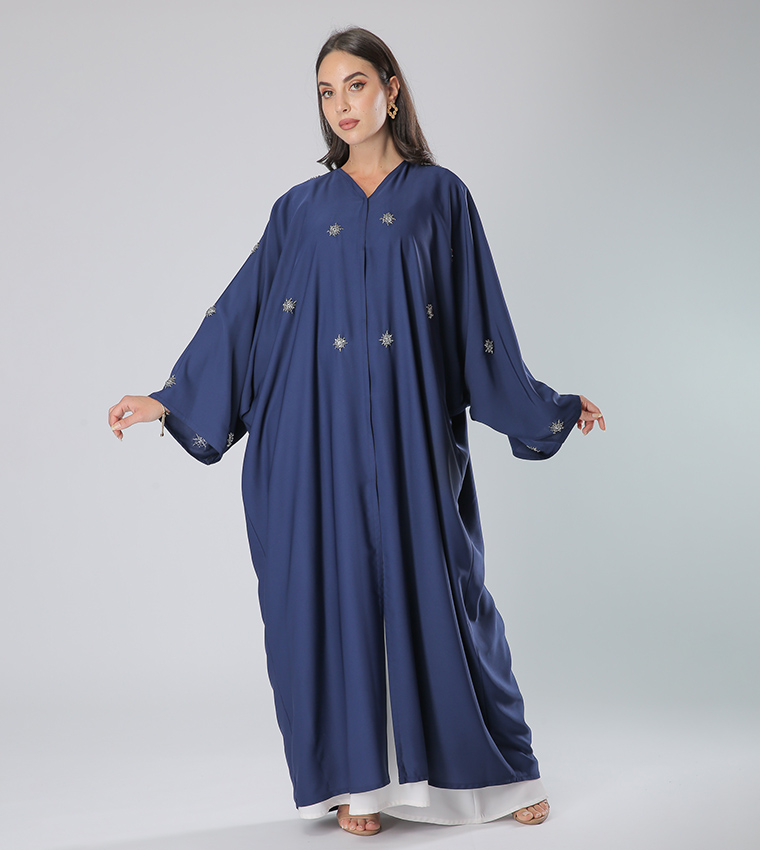 Moistreet  Abayas - Navy Abayas