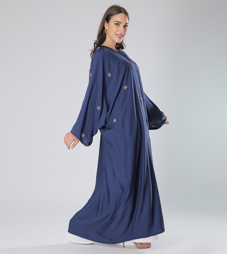 Moistreet  Abayas - Navy Abayas