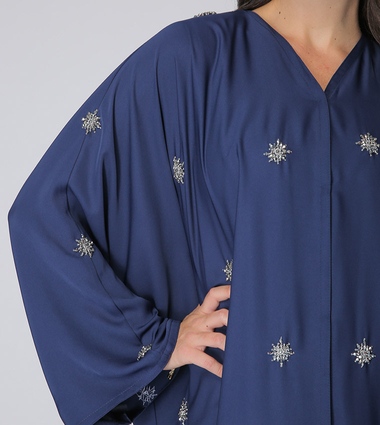 Moistreet  Abayas - Navy Abayas
