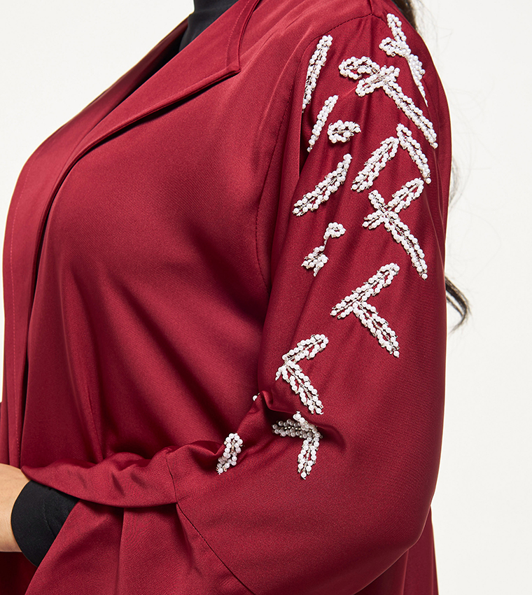 Moistreet  Abayas - Red Abayas