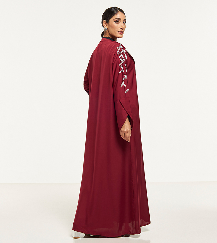 Moistreet  Abayas - Red Abayas