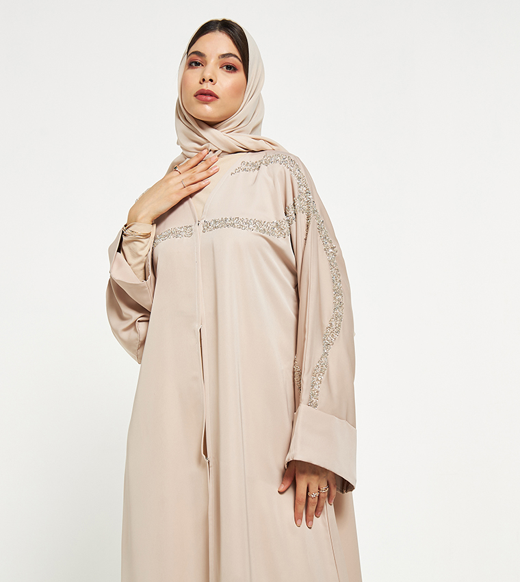Embellished Abaya with Sheila