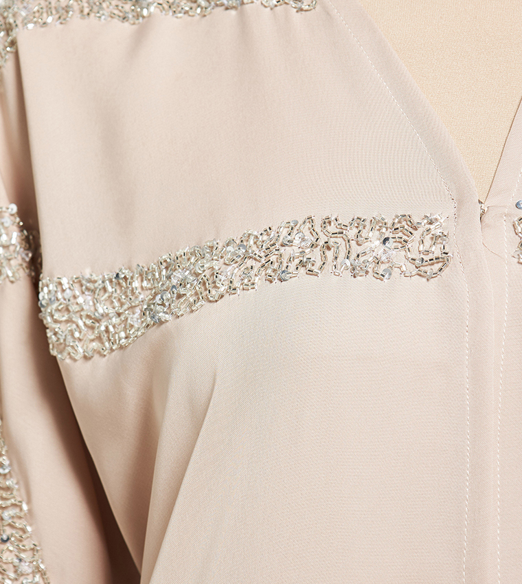 Embellished Abaya with Sheila