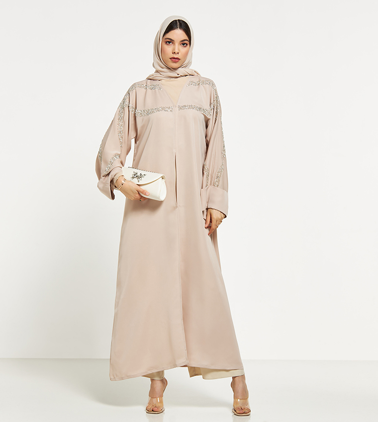Embellished Abaya with Sheila