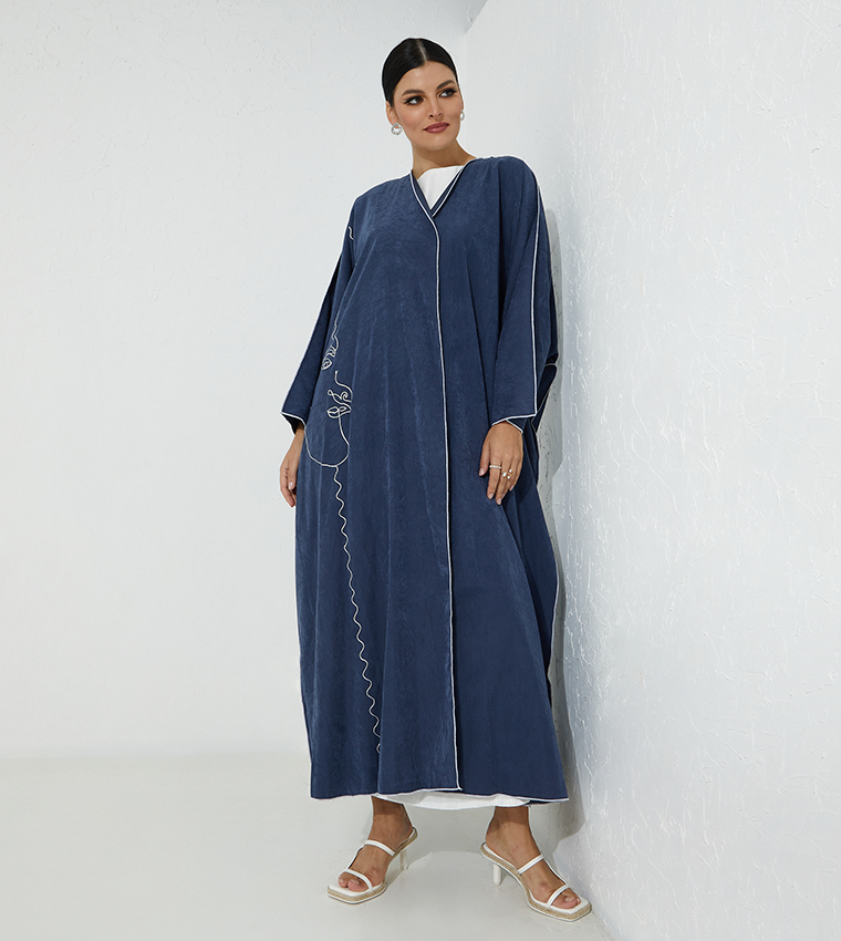 Moistreet  Abayas - Blue Abayas