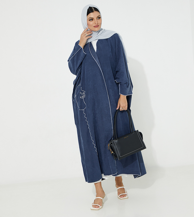 Moistreet  Abayas - Blue Abayas