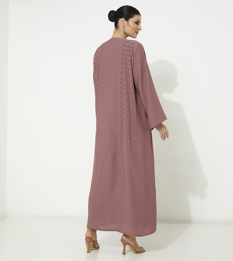 Korean Nida Abaya with Handwork