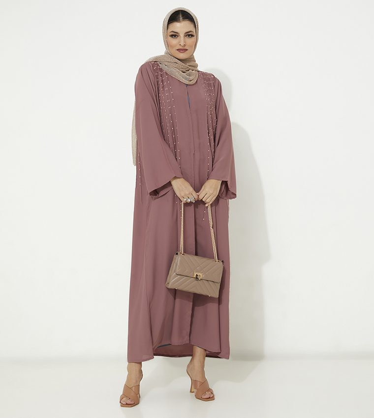 Korean Nida Abaya with Handwork