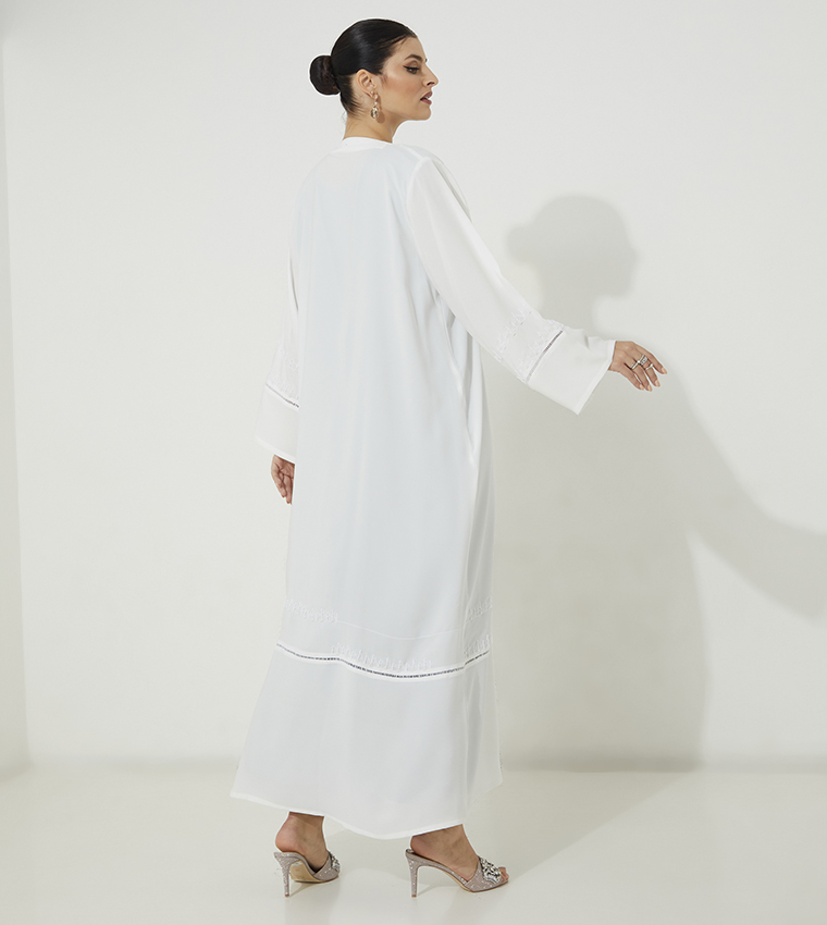 Moistreet  Abayas - White Abayas