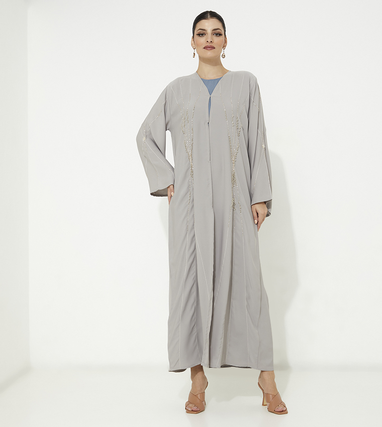 Moistreet  Abayas - Beige Abayas