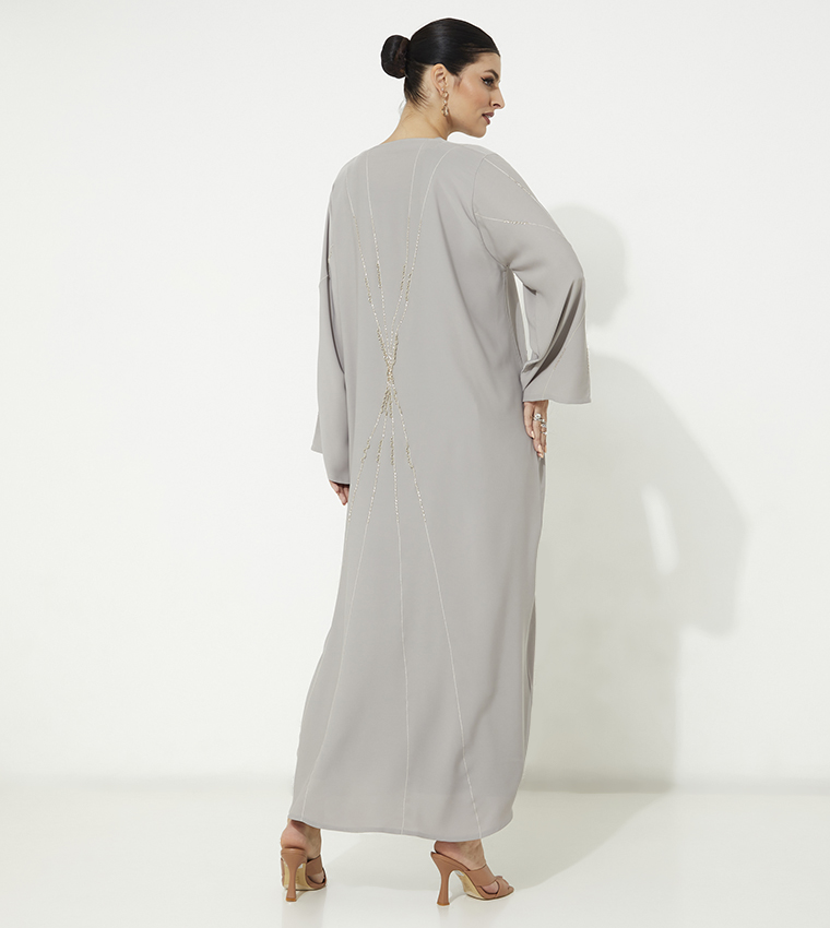 Moistreet  Abayas - Beige Abayas