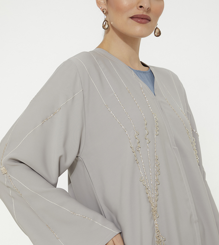 Moistreet  Abayas - Beige Abayas