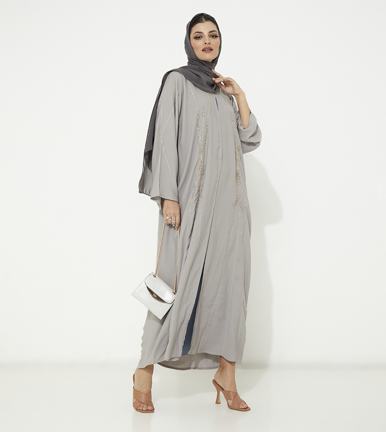 Moistreet  Abayas - Beige Abayas