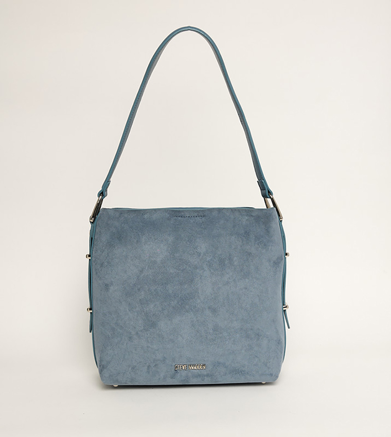 BRIZZOS Textured Zippered Shoulder Bag