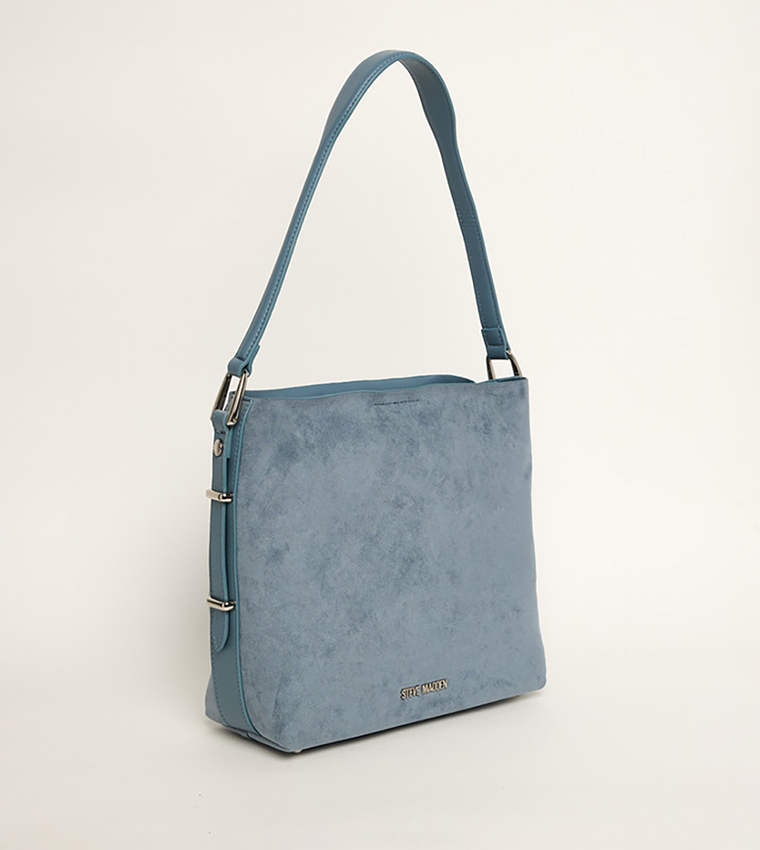 BRIZZOS Textured Zippered Shoulder Bag