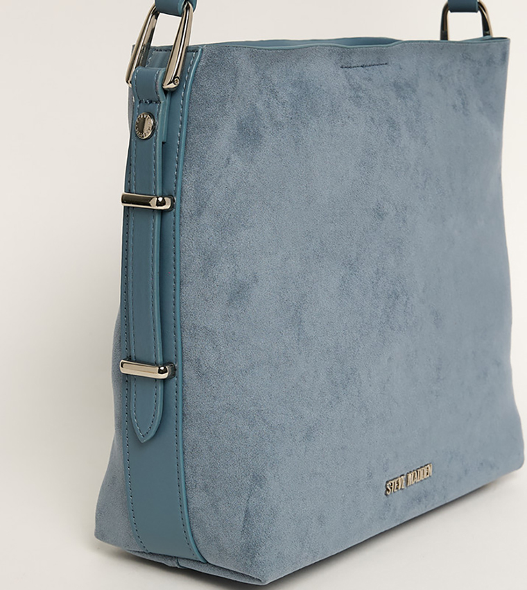 BRIZZOS Textured Zippered Shoulder Bag