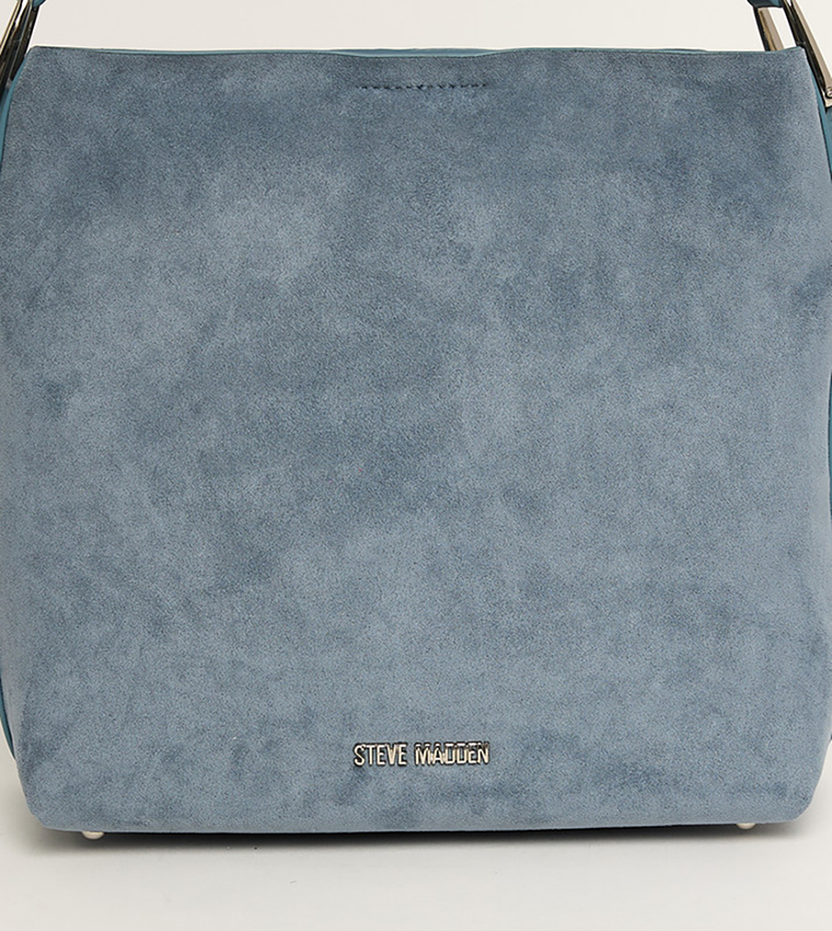 BRIZZOS Textured Zippered Shoulder Bag