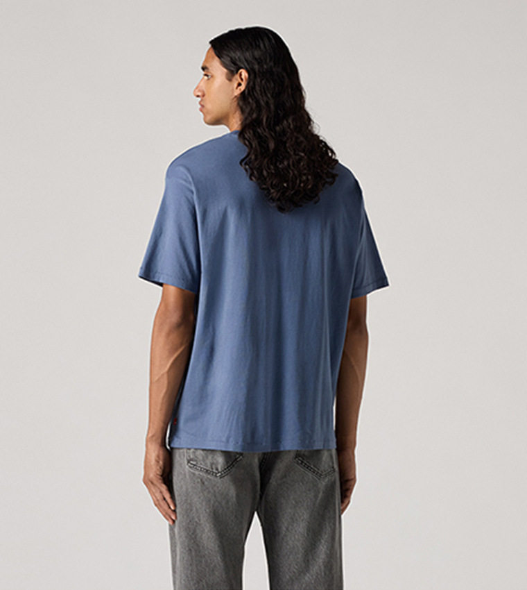 Levi's  Round Neck T-Shirts - Blue Round Neck T-Shirts