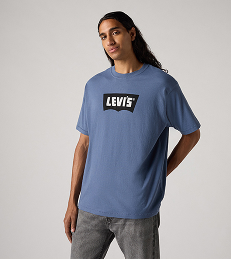 Levi's  Round Neck T-Shirts - Blue Round Neck T-Shirts