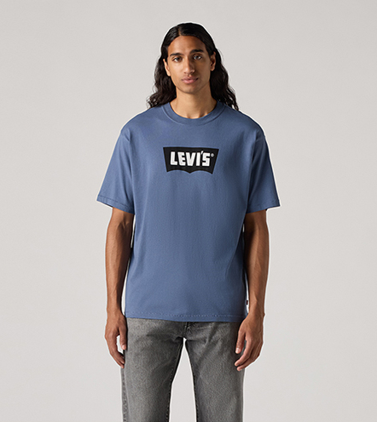 Levi's  Round Neck T-Shirts - Blue Round Neck T-Shirts
