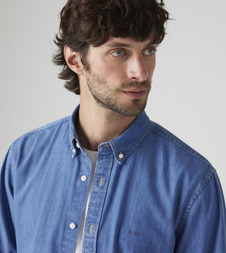 Button-Down Denim Shirt