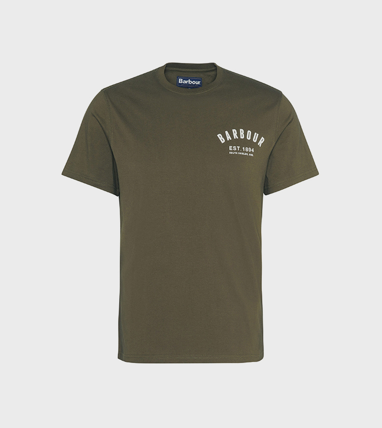 Logo Printed Preppy Crew Neck T-Shirt