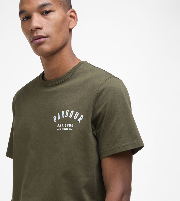 Logo Printed Preppy Crew Neck T-Shirt