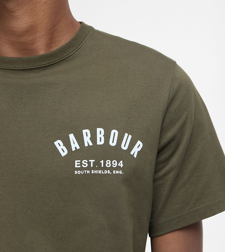Logo Printed Preppy Crew Neck T-Shirt