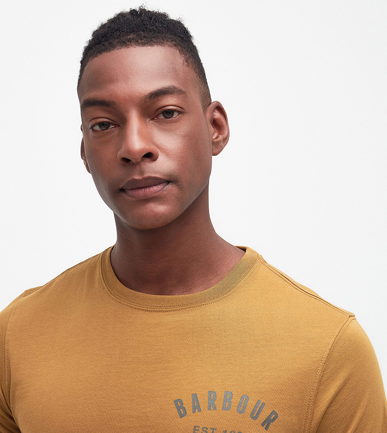 Logo Printed Preppy Crew Neck T-Shirt