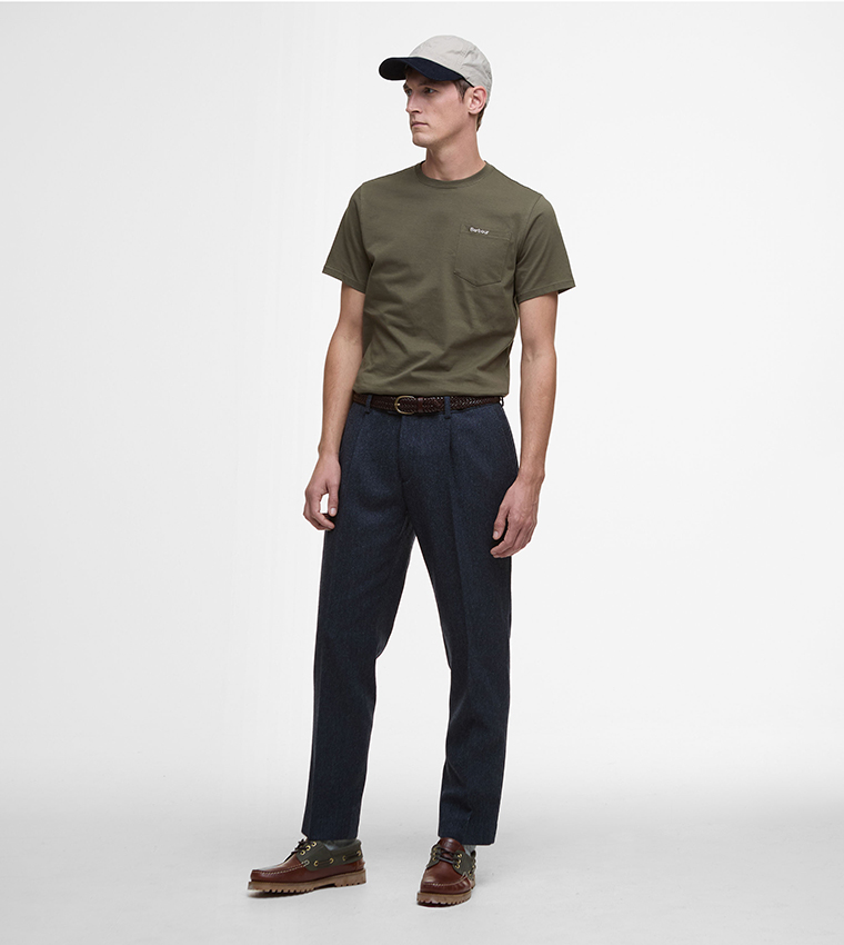Logo Embroidered Langdon Crew Neck T-Shirt