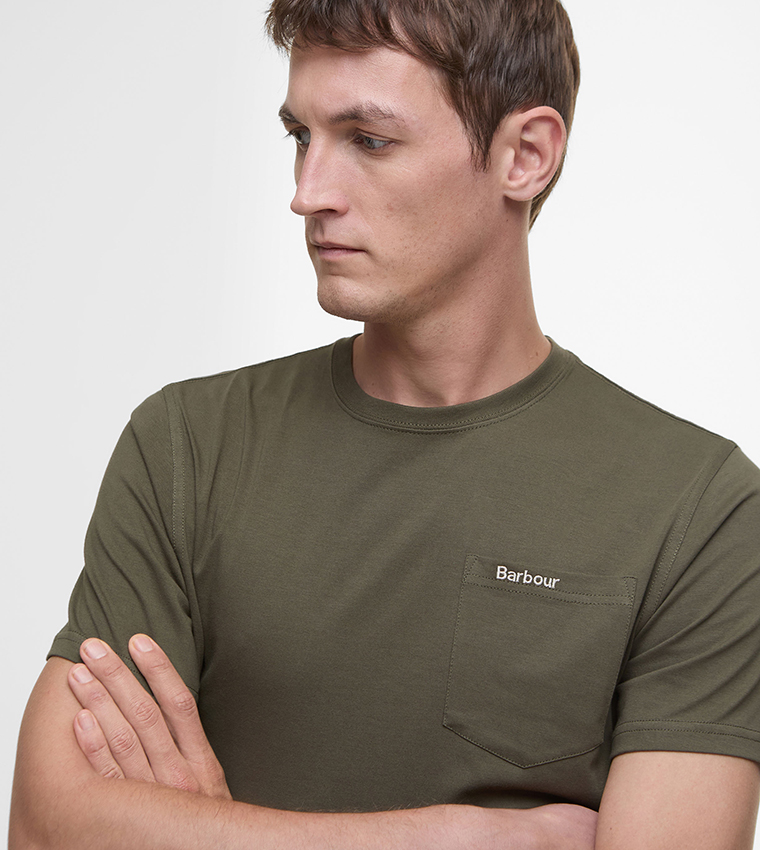 Logo Embroidered Langdon Crew Neck T-Shirt