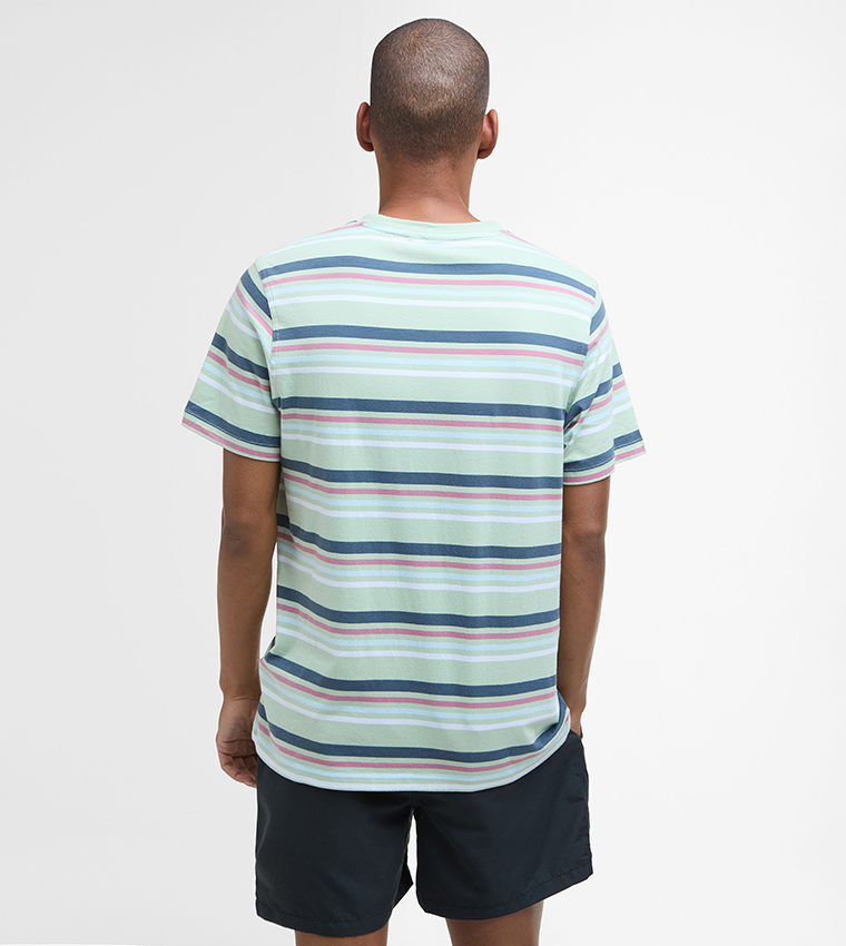 تيشيرت مخطط بياقة مستديرة 