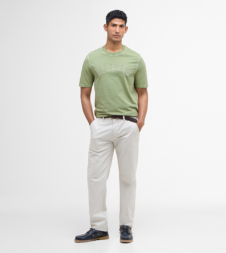 BANFORD Logo Embroidered Relaxed Fit T-Shirt