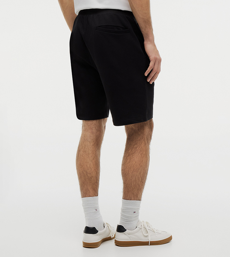 Solid Drawstring Casual Shorts