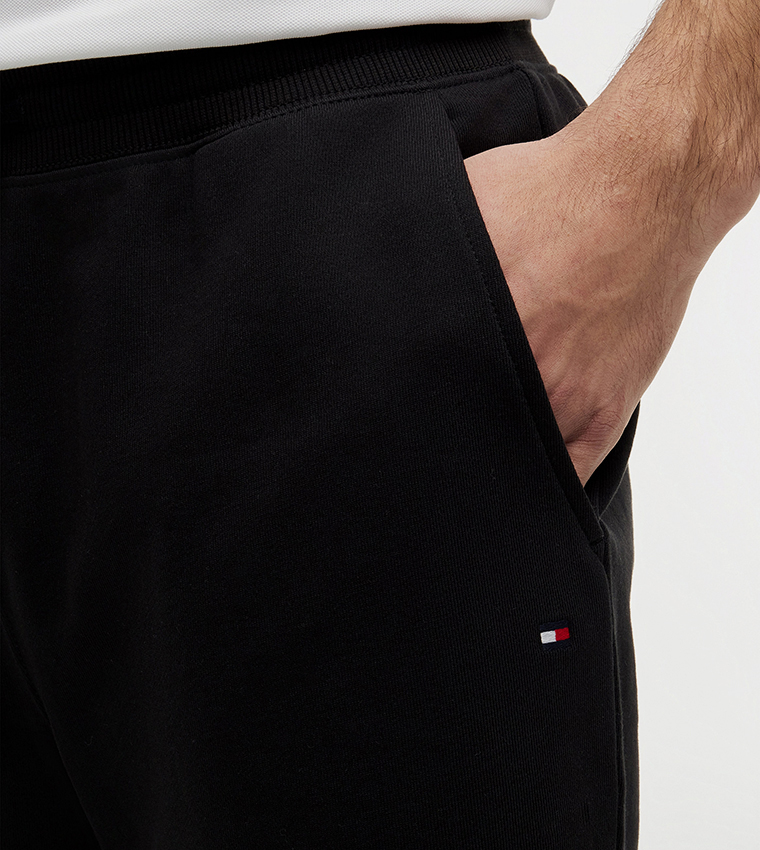Solid Drawstring Casual Shorts