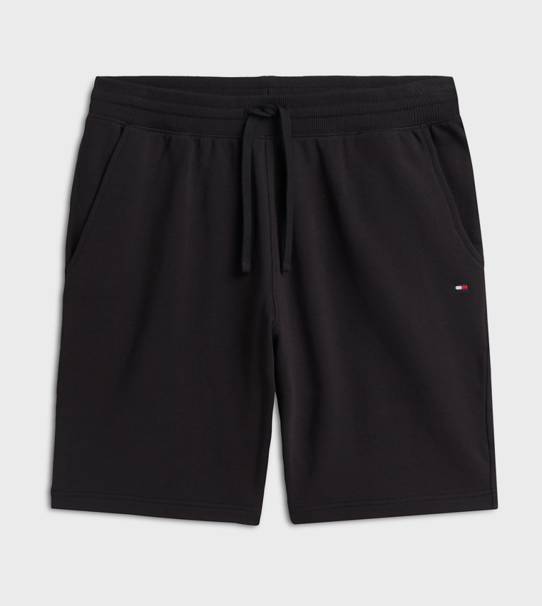 Solid Drawstring Casual Shorts