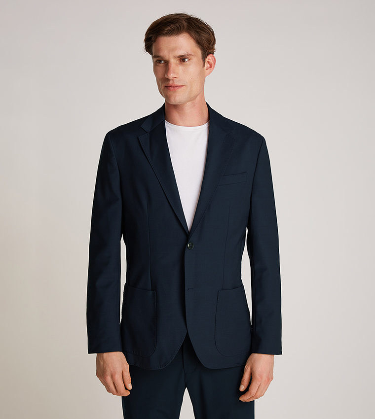 Pocket Detail Lapel Collar Blazer