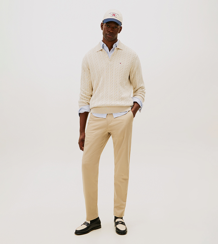HARLEM Essential Twill Slim Fit Chinos