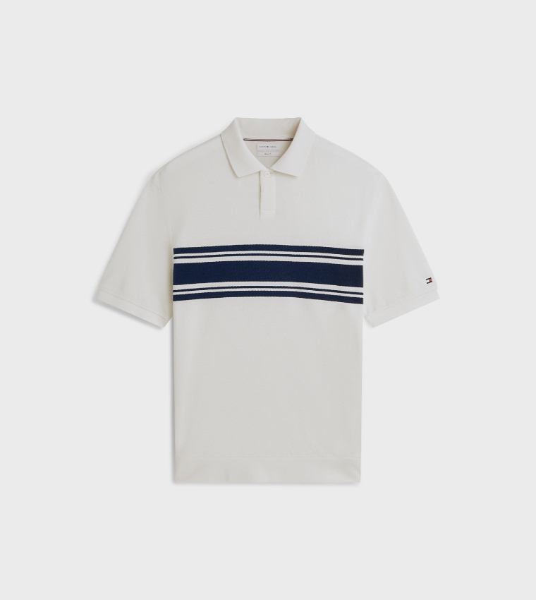 Striped Collared Regular Fit Polo T-Shirt