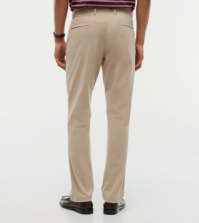 Solid Slim Fit Chinos