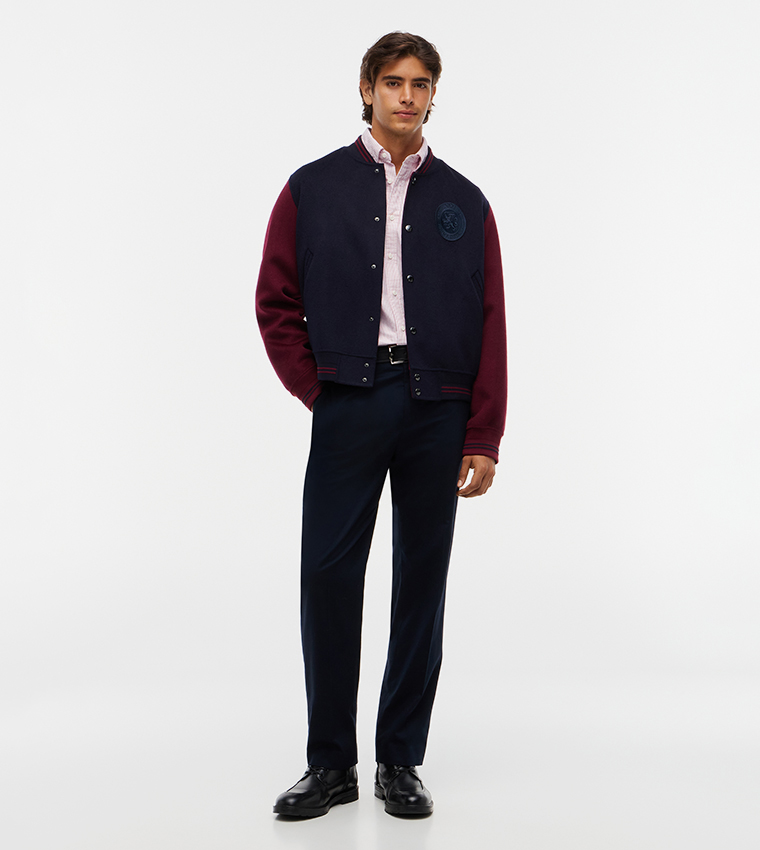 Solid Straight Fit Formal Pants
