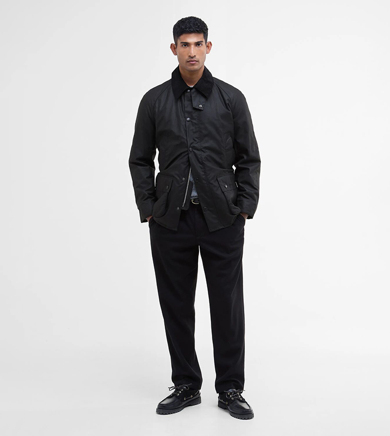 Solid Button Closure Casual Jacket