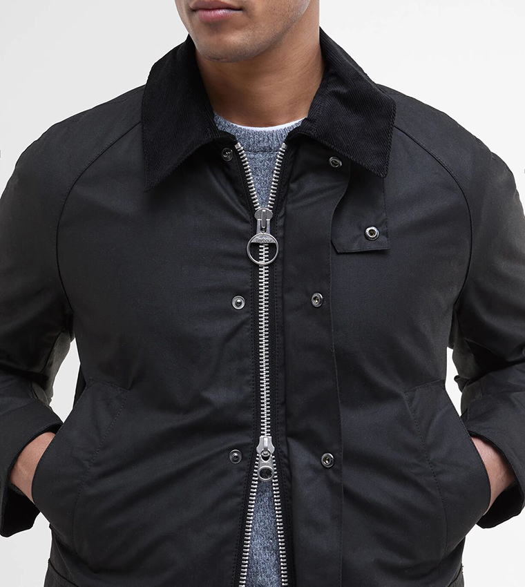 Solid Button Closure Casual Jacket