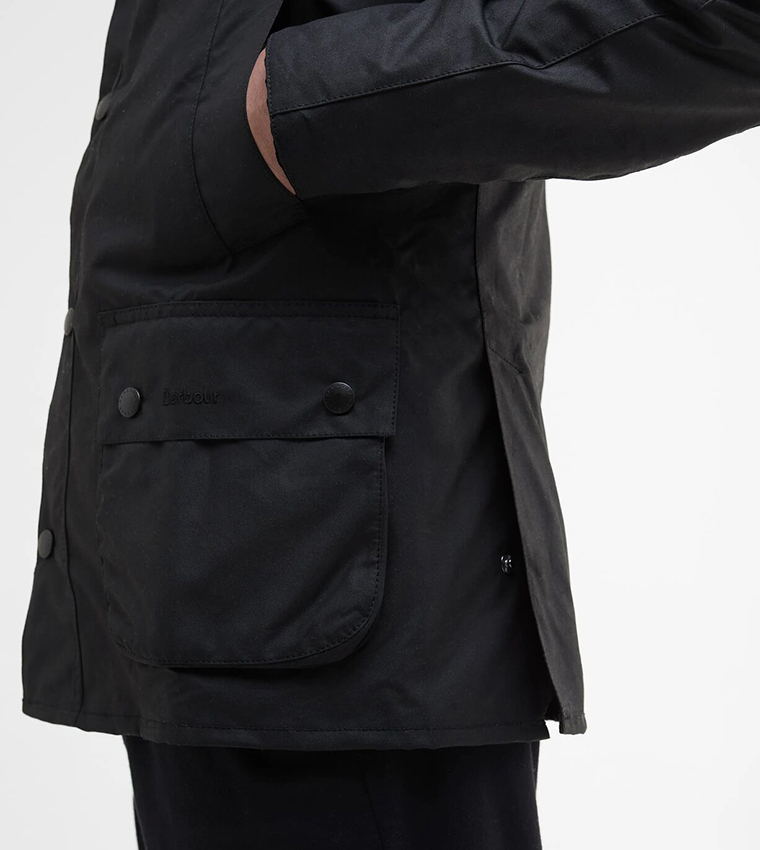 Solid Button Closure Casual Jacket