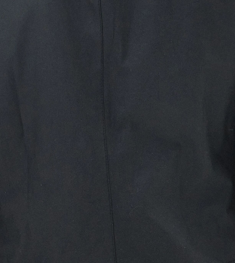 Solid Button Closure Casual Jacket